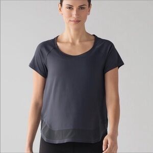 Lululemon | smooth stride short sleeve top